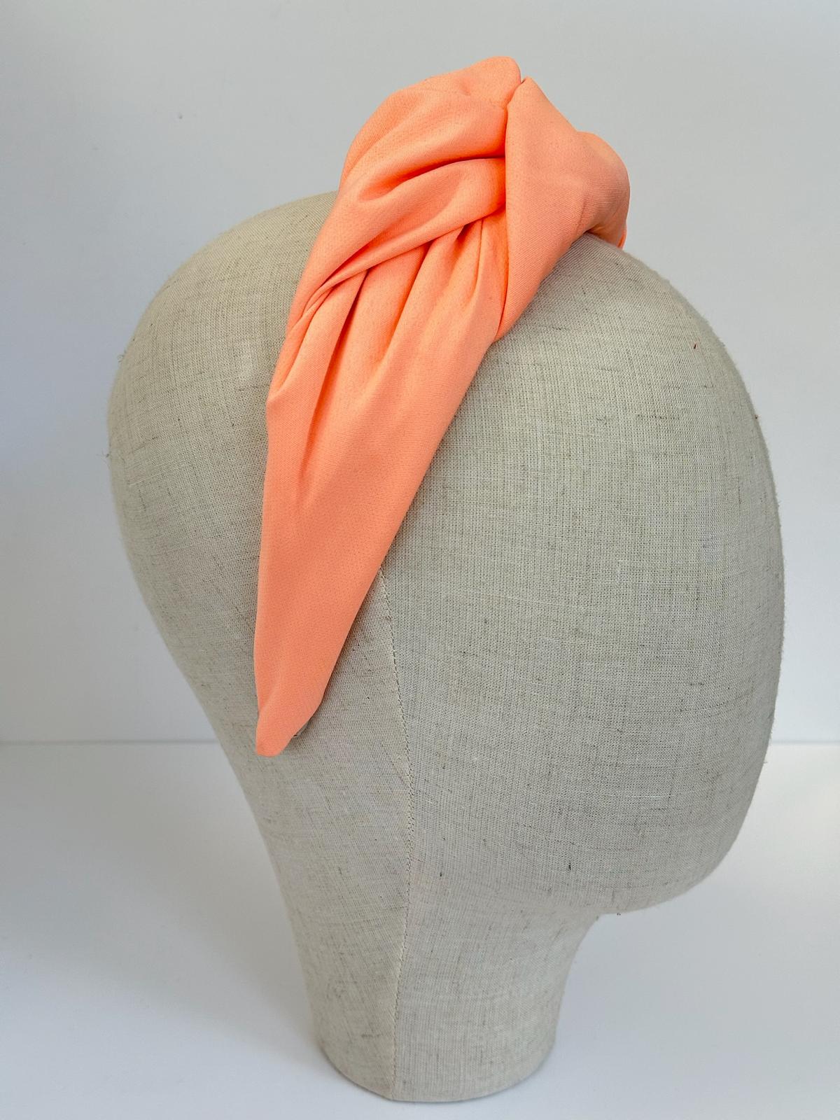 Diadema Maxi Nudo coral claro