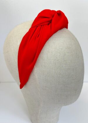 Diadema Maxi Nudo rojo