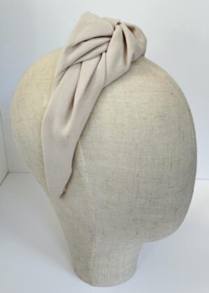 Diadema Maxi Nudo beige