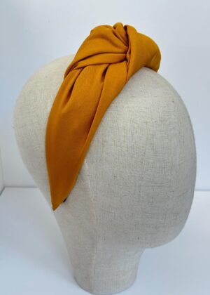 Diadema Maxi Nudo ocre