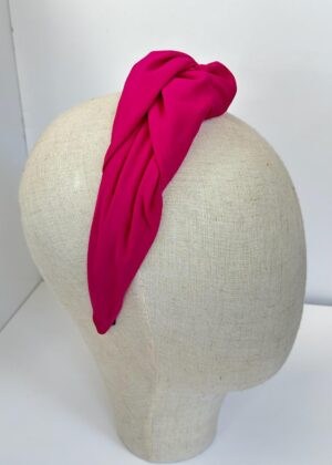 Diadema Maxi Nudo fucsia