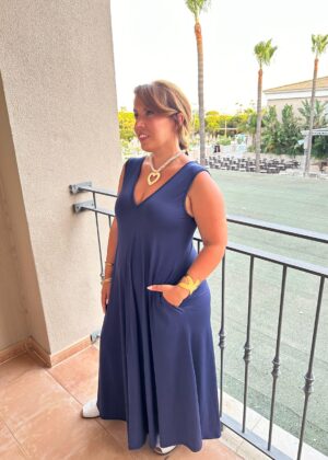 Vestido Chipre Marino