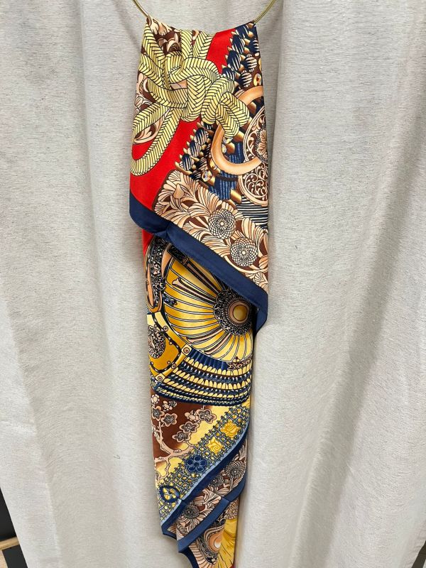 Pañuelo Samurai marino y rojo - Imagen 3