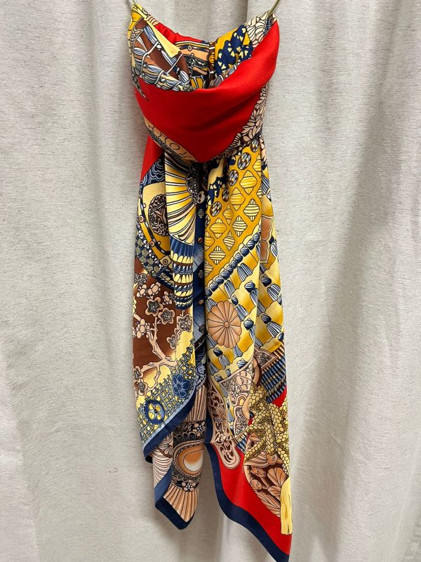 Pañuelo Samurai marino y rojo - Imagen 2