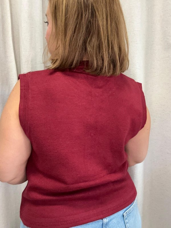 Chaleco Emily burdeos - Imagen 3