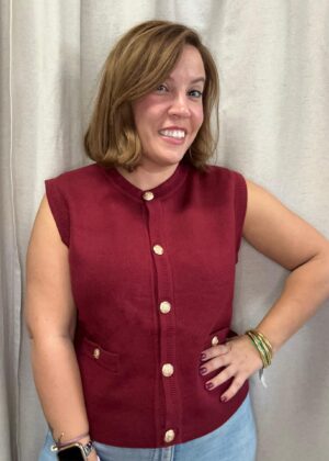 Chaleco Emily burdeos