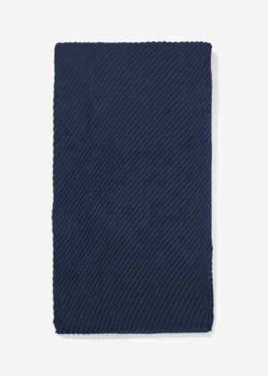 Pañuelo rectangular plisado azul