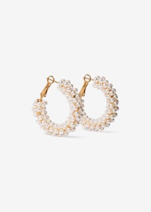 Pendientes 8426 aro perlitas