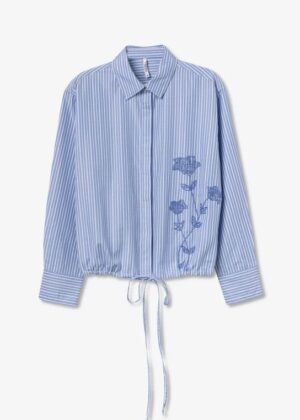 Camisa Missanga azul indigo