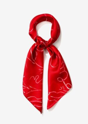 Pañuelo estampado rojo