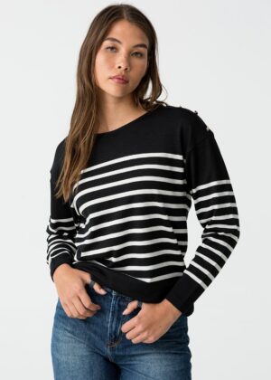 Camiseta Venice negro y blanco