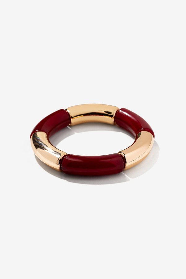 Brazalete dorado y burdeos 1915