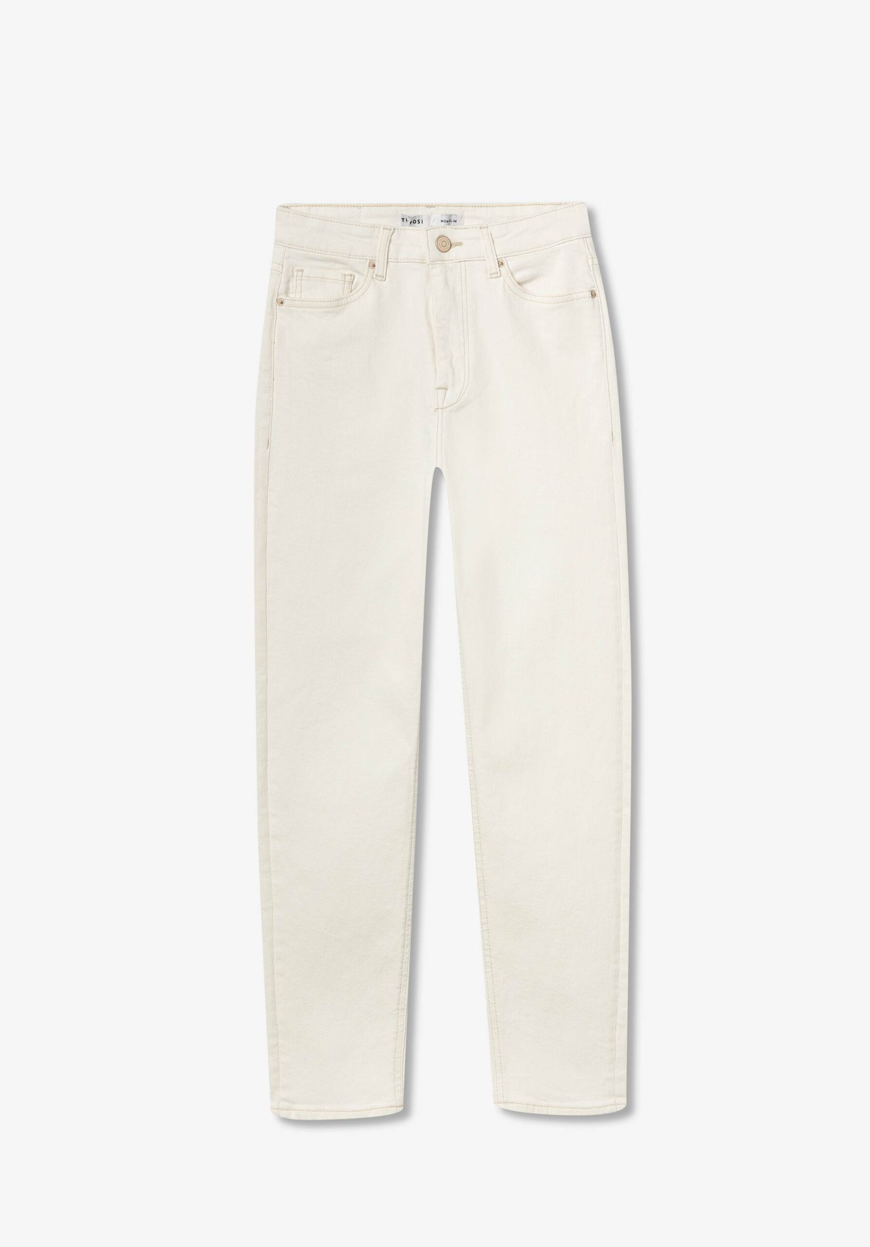 JEAN MOM_SLIM_63 Denim crema - Imagen 6