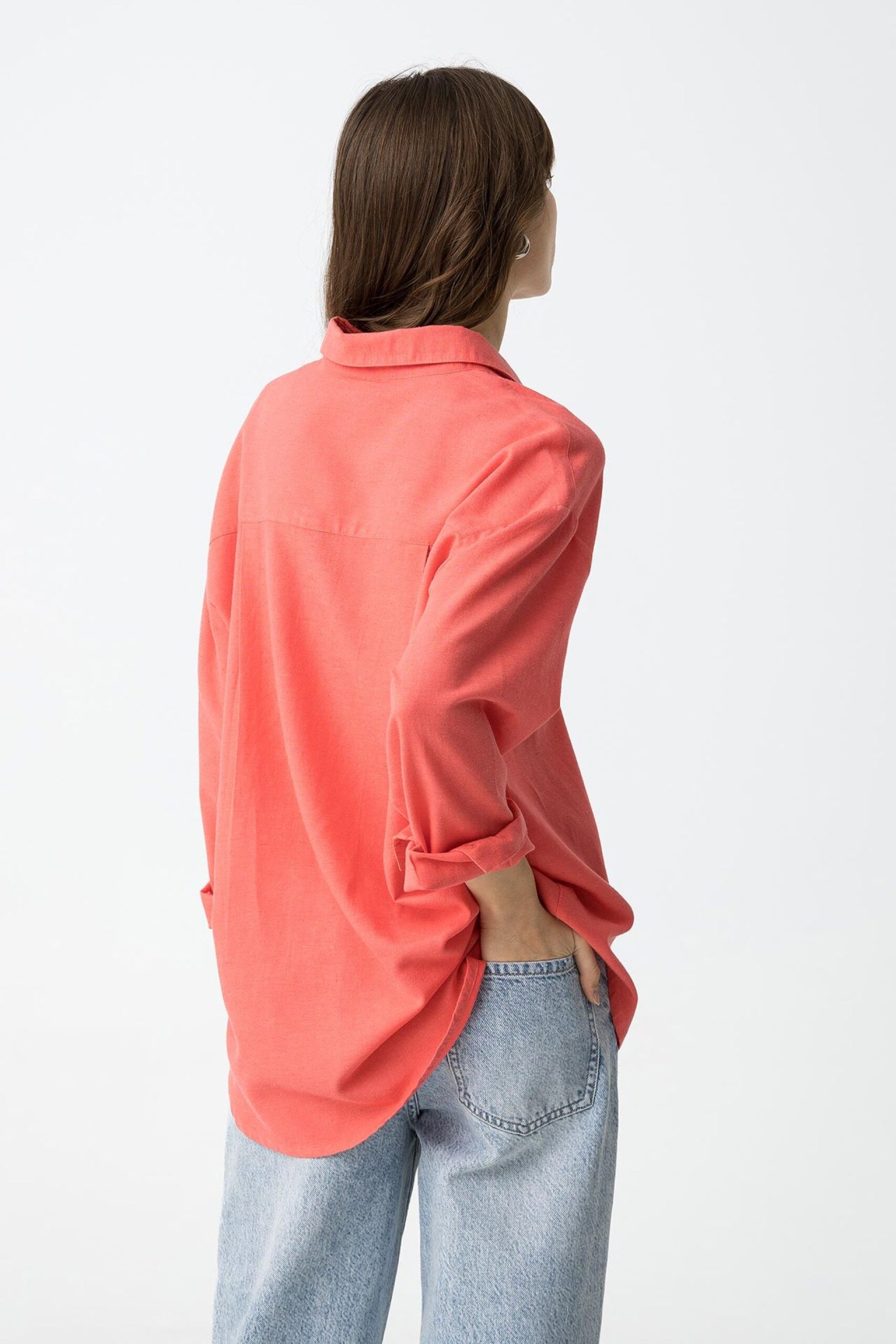 Camisa Elli coral - Imagen 3