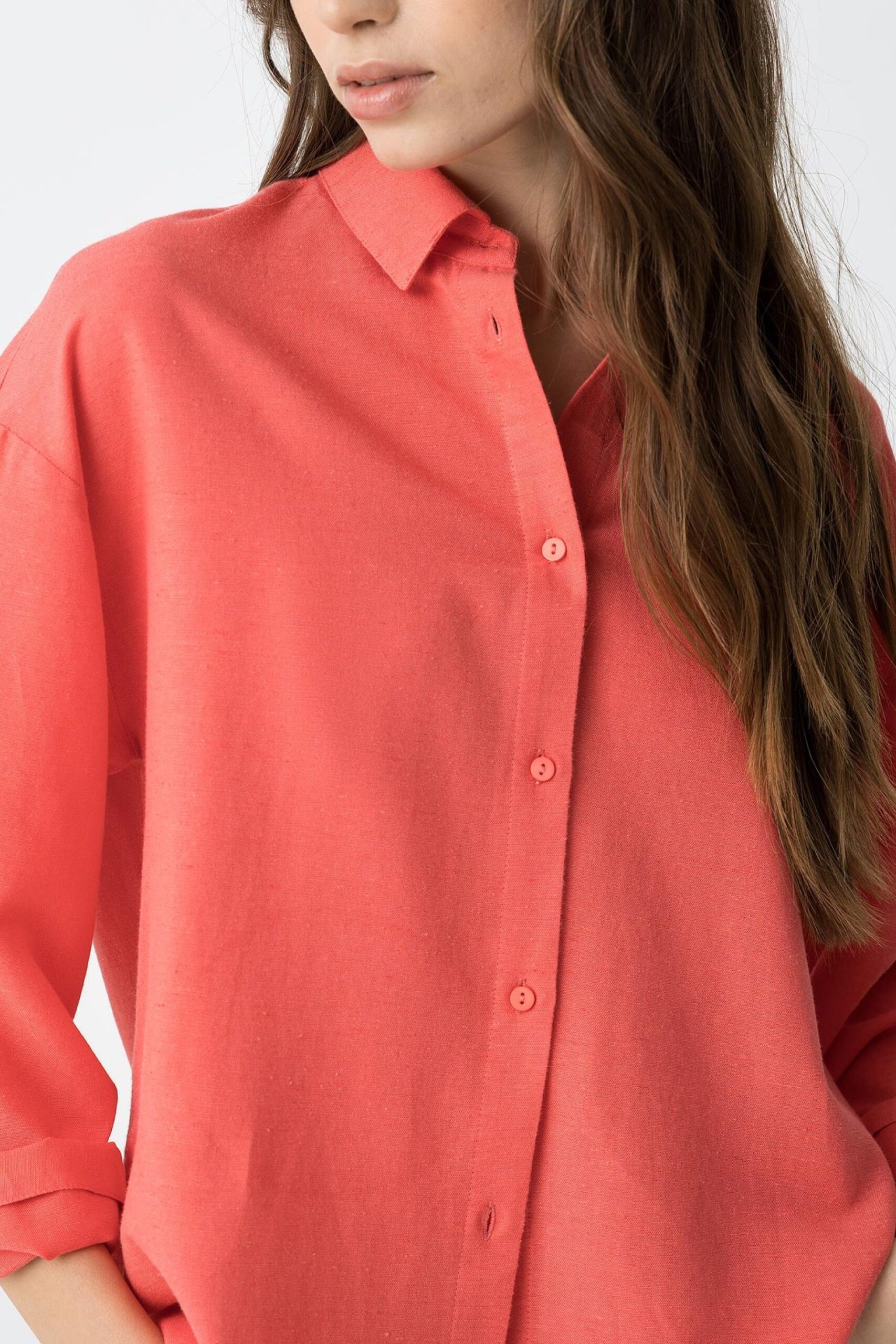 Camisa Elli coral - Imagen 2