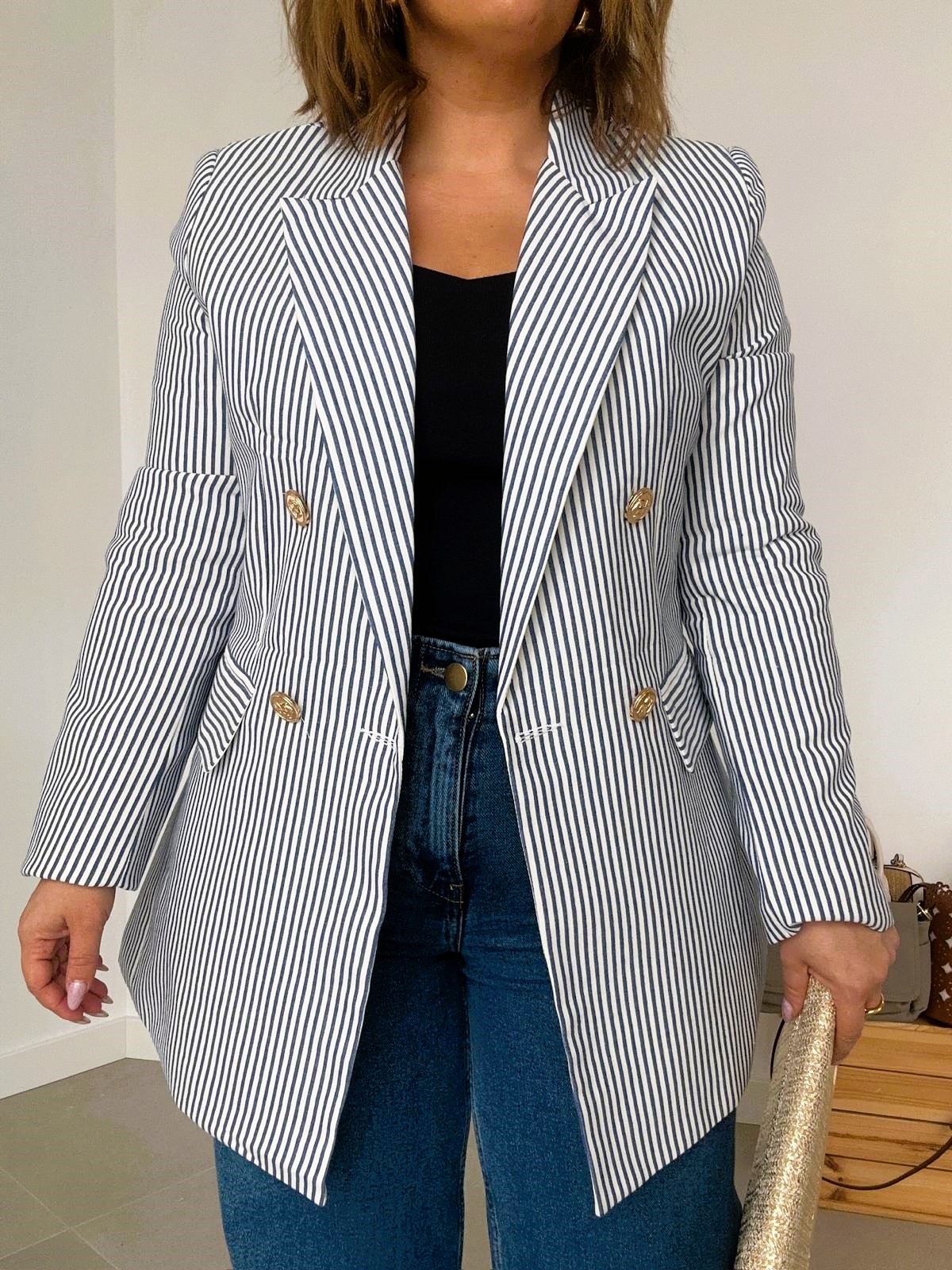 Blazer Rayas Marino - Imagen 4