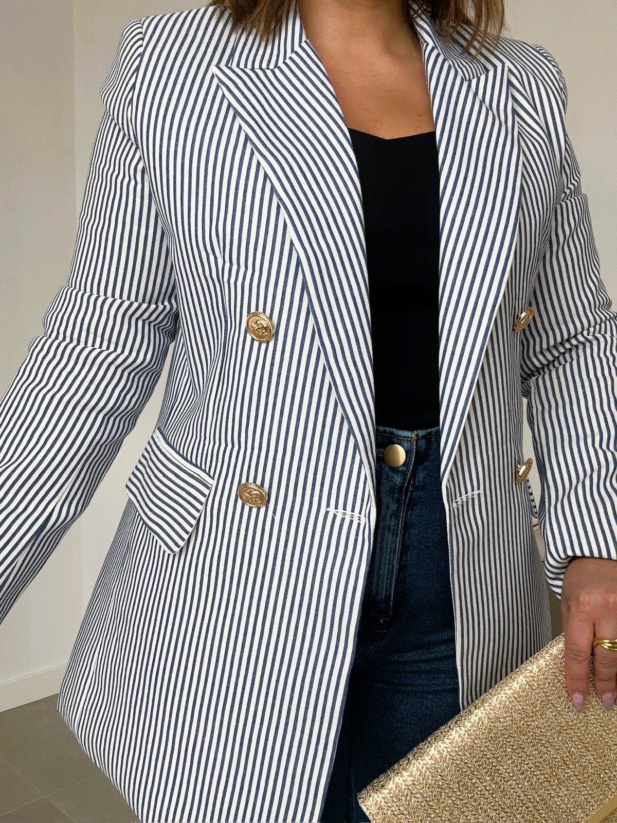 Blazer Rayas Marino - Imagen 3
