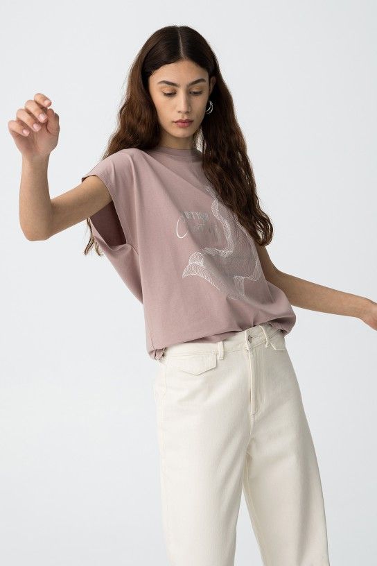 Camiseta Madrid 21 rosa plateada - Imagen 3