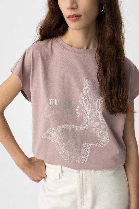 Camiseta Madrid 21 rosa plateada - Imagen 2