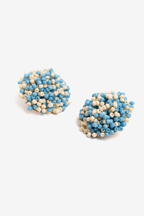 Pendientes cuentas azules 2099 - Imagen 2