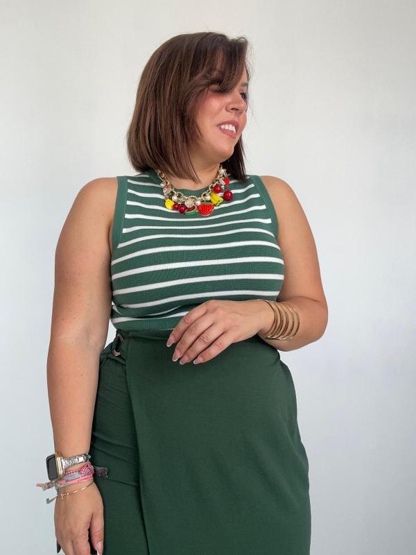 Top LEONOR verde - Imagen 2