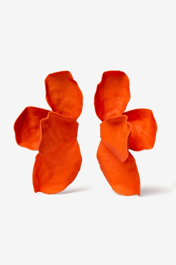 Pendientes PETALOS naranja