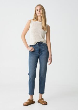 JEAN MOM_SLIM_39 Denim medio
