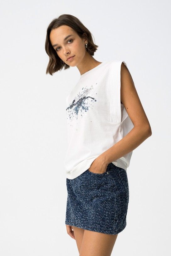 Camiseta Indigo Blanco - Imagen 2