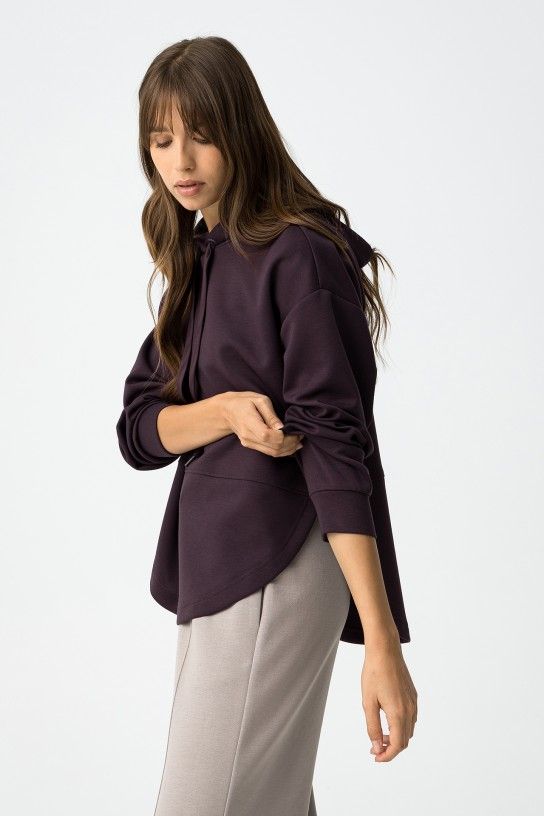 Sudadera Caly berenjena - Imagen 2