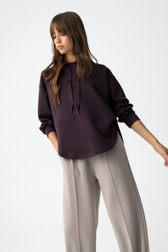 Sudadera Caly berenjena - Imagen 3