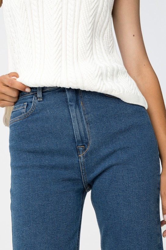 Jean MOMFIT Denim liso - Imagen 4