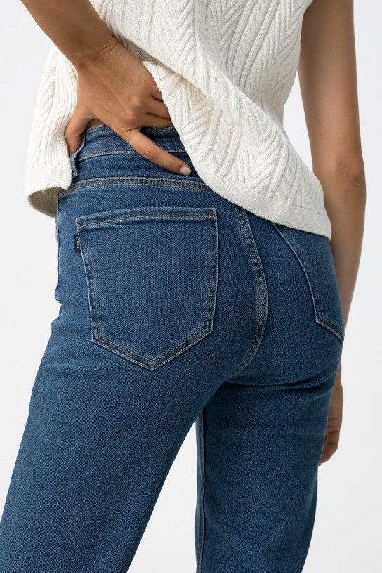 Jean MOMFIT Denim liso - Imagen 5