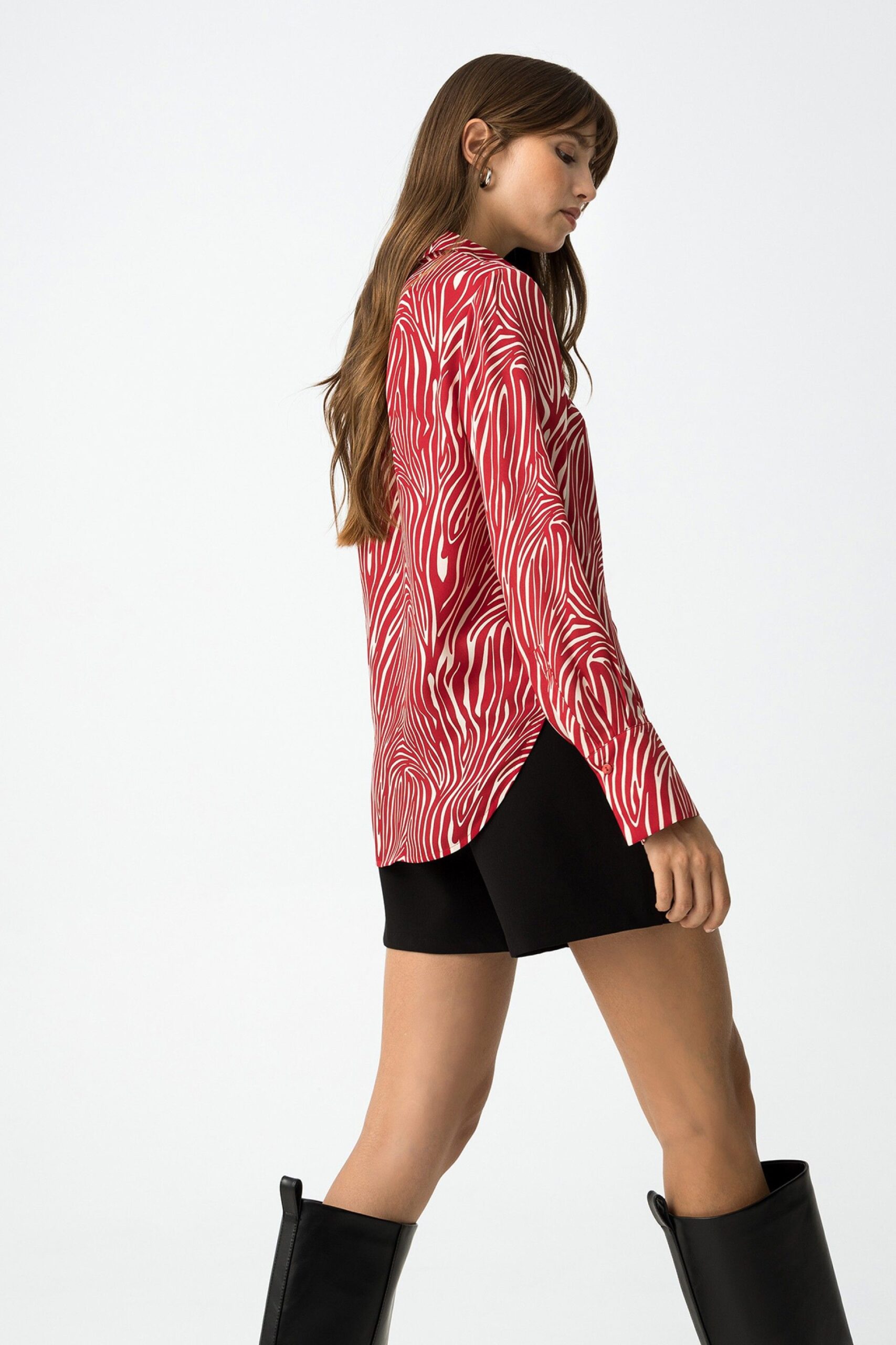 Camisa Paradise Zebra roja - Imagen 6