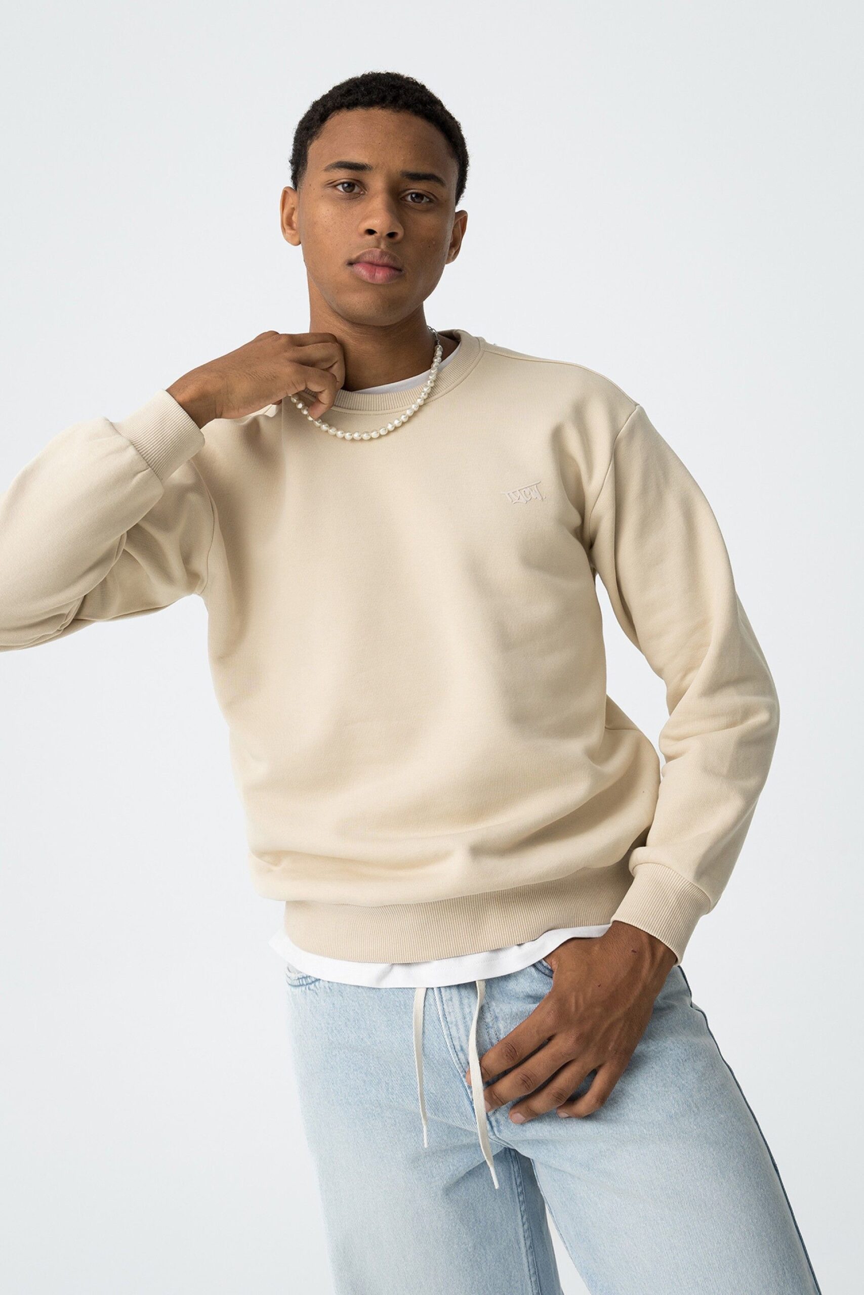 Sudadera JAVIER beige - Imagen 5