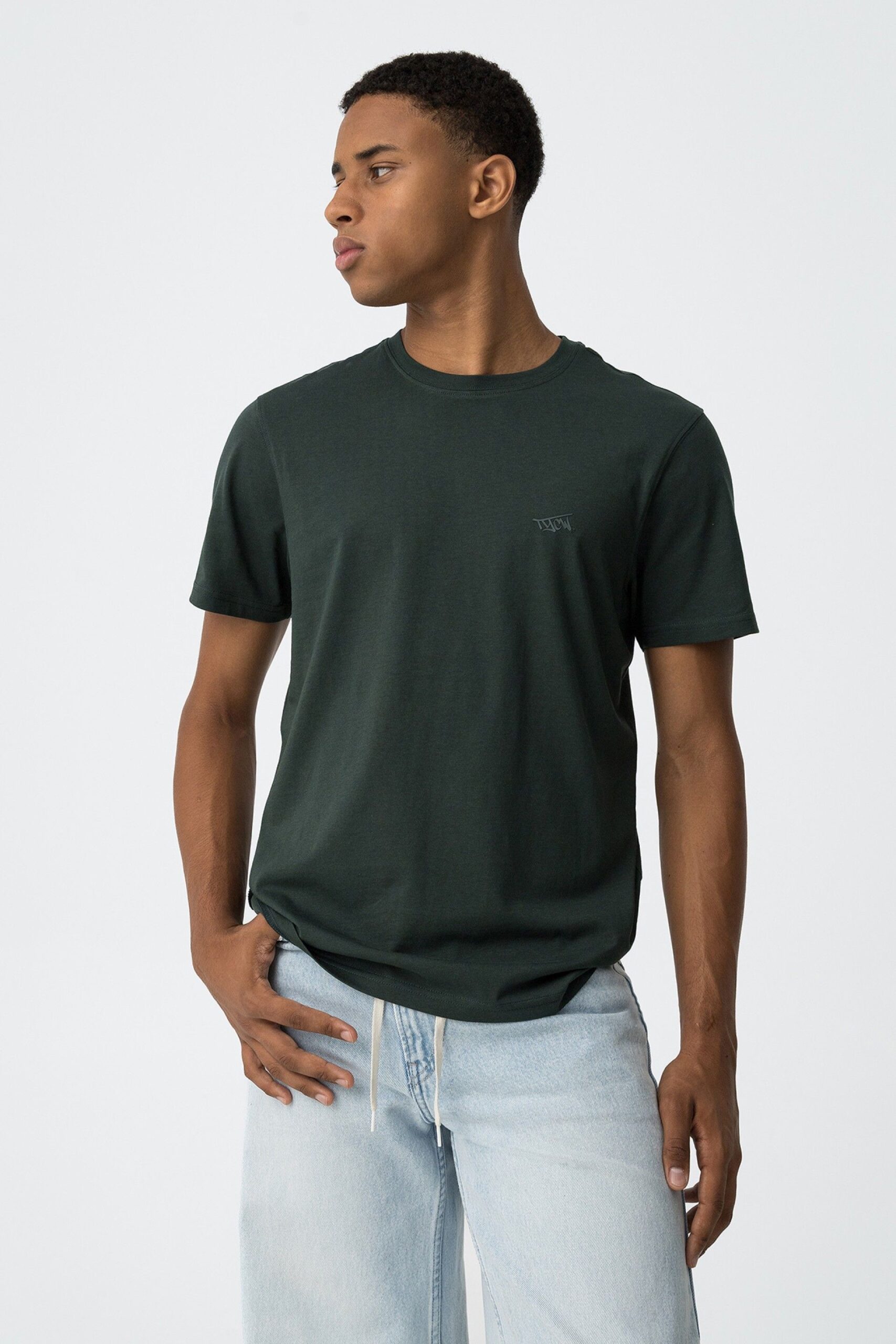 Camiseta STEPHAN verde oscuro