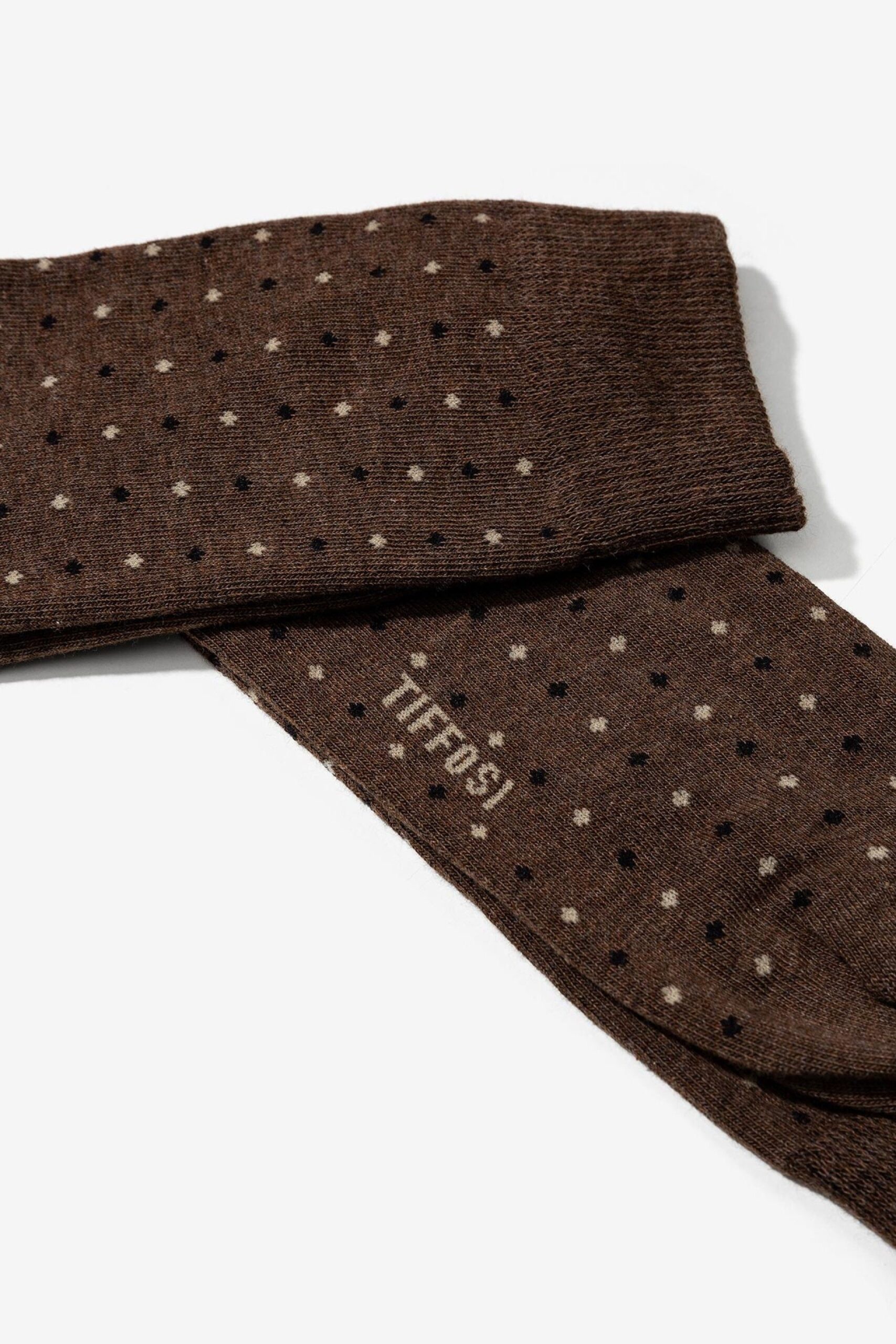 Calcetines ZION marron lunaritos - Imagen 2