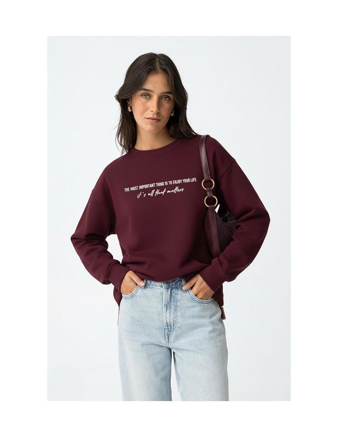 Sudadera Oceanic BURDEOS