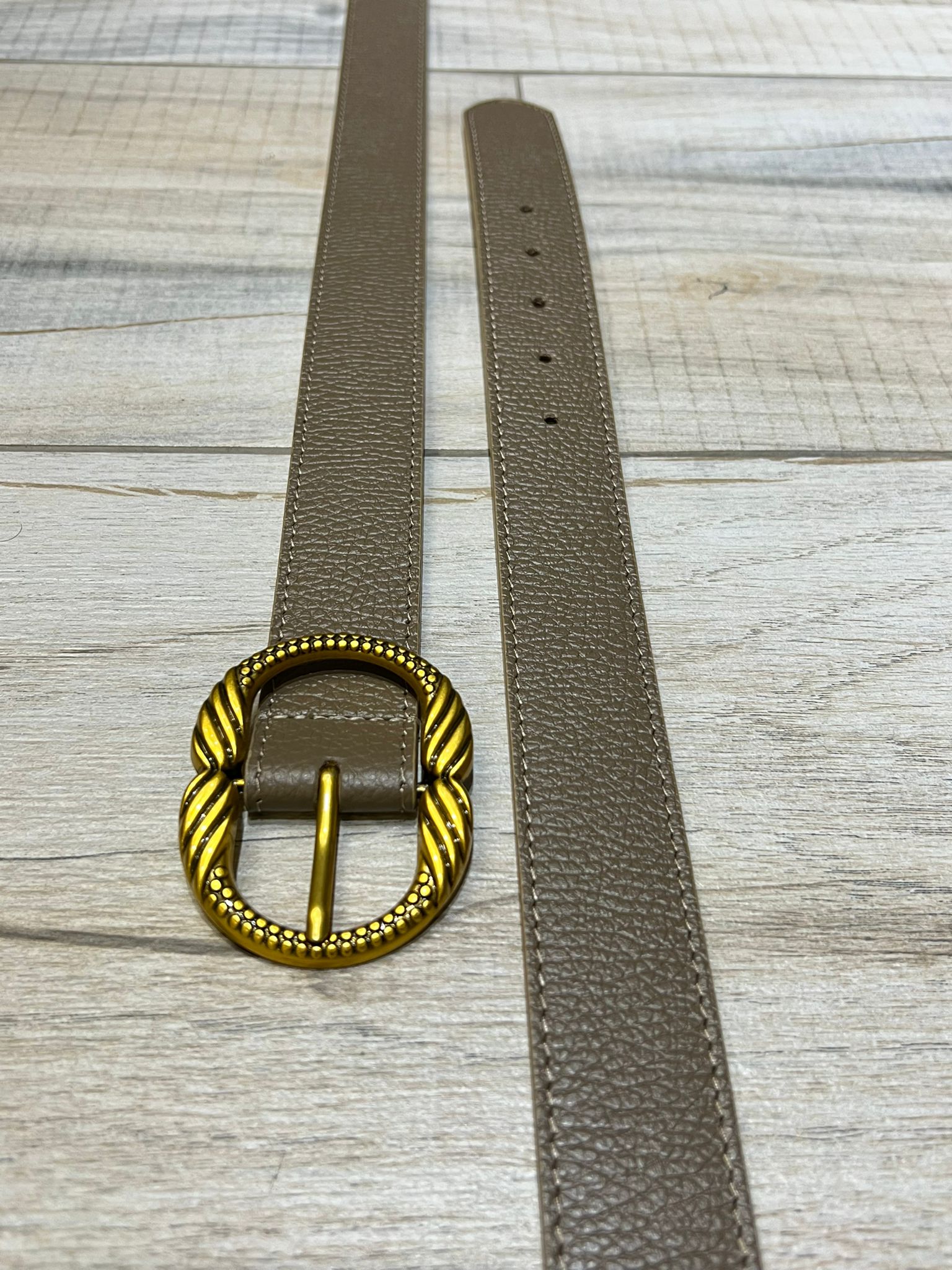 Cinturón piel Lion Taupe - Imagen 2