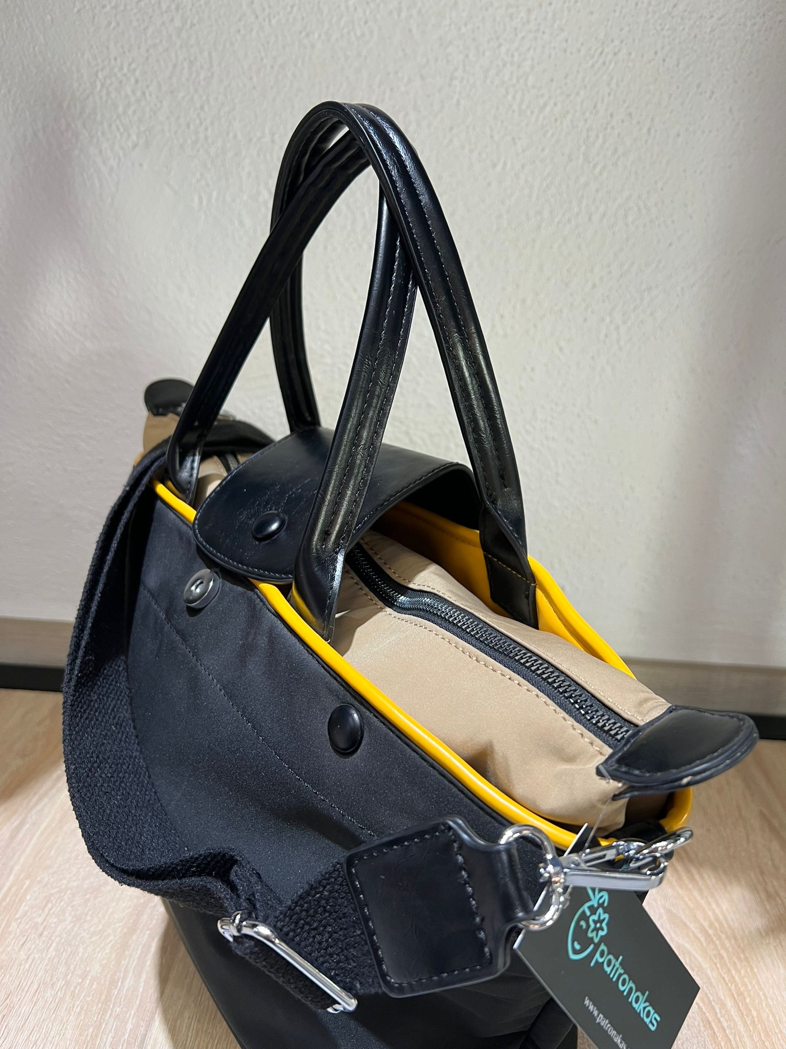 Bolso shopper MADRID negro - Imagen 3