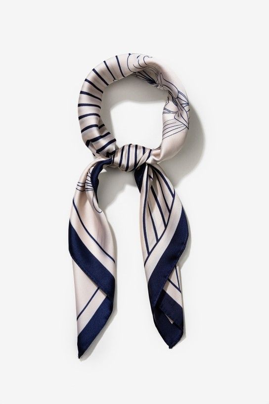 Pañuelo LIRIOS marino