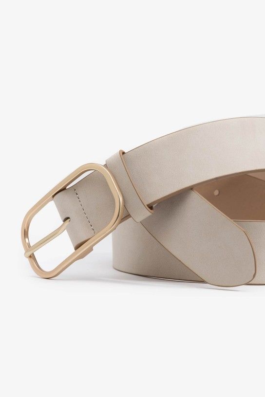 Cinturón BEIGE LISO - Imagen 2