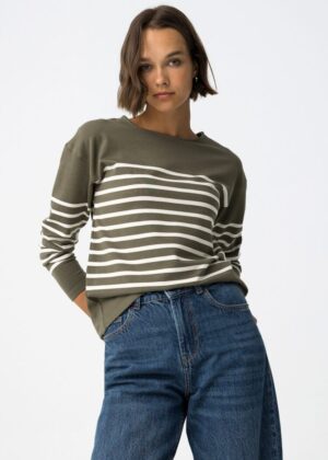 Camiseta Venice verde y blanco