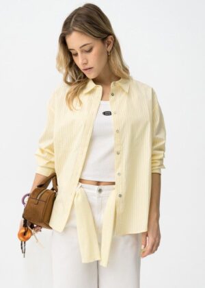 Camisa Butter amarillo claro
