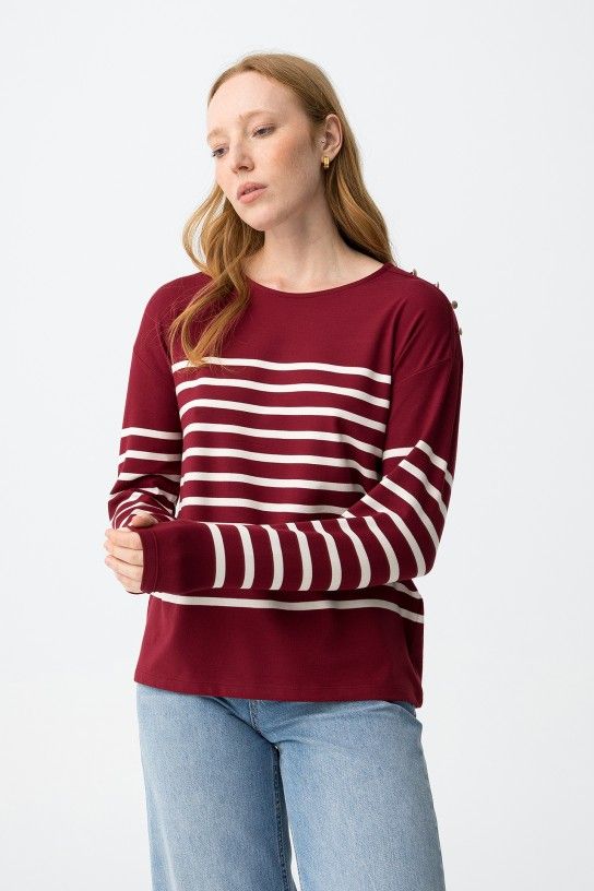 Camiseta jersey Venice_4 rojo - Imagen 3