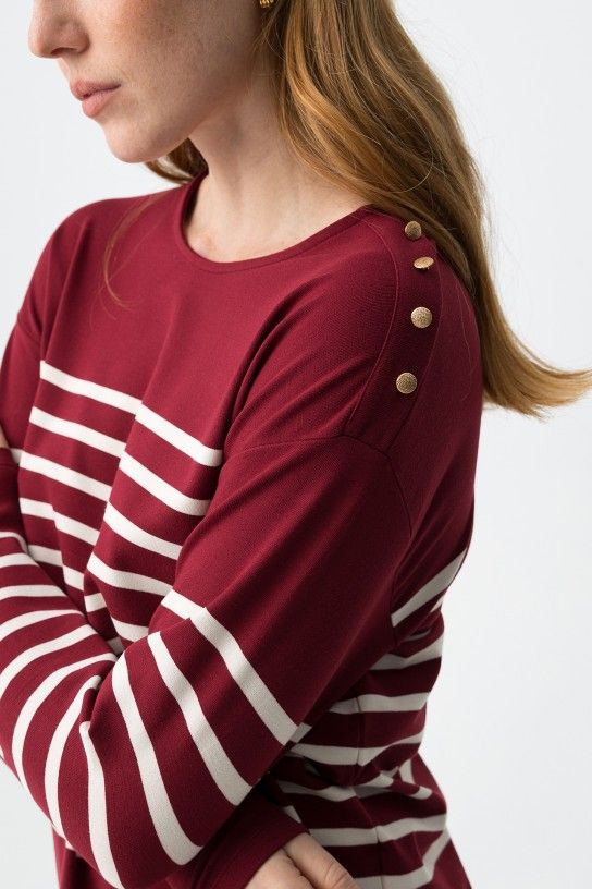 Camiseta jersey Venice_4 rojo - Imagen 4