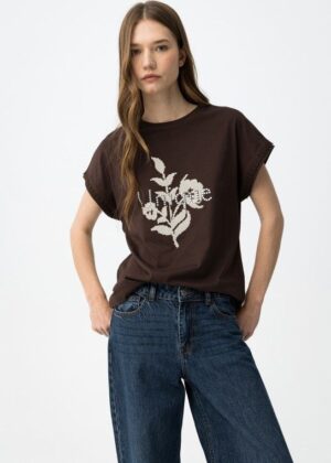 Camiseta Natalie chocolate