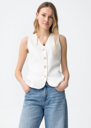 Chaleco Fleur Blanco