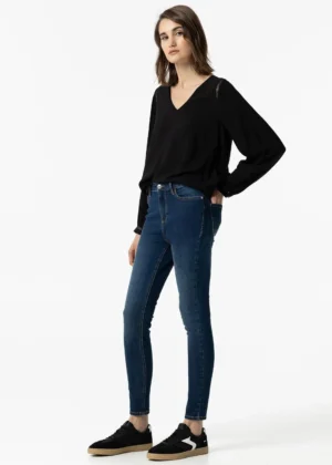 JEAN LAUREN_306 Pitillo Denim oscuro