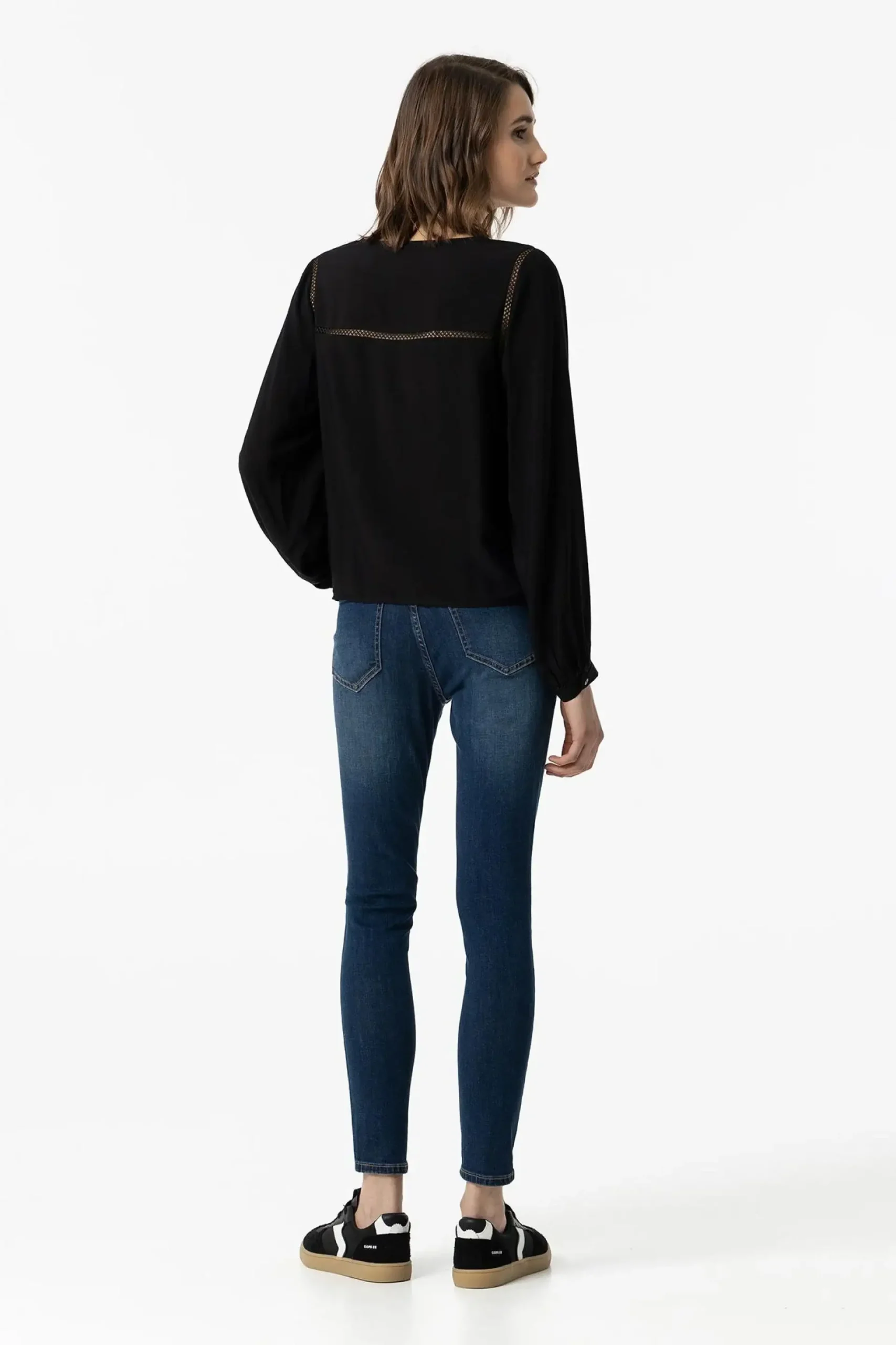 JEAN LAUREN_306 Pitillo Denim oscuro - Imagen 4