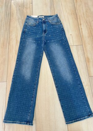 JEAN WIDE LEG BRILLOS